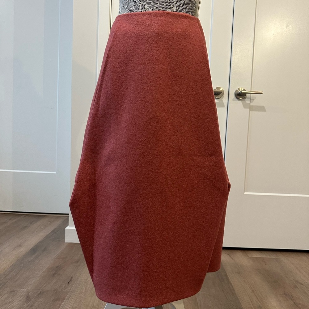 COS Asymmetrical Rust Skirt